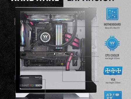 Thermaltake S100 TG White Case Hot on Sale