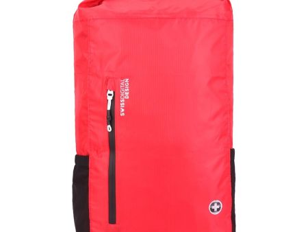 Swissdigital SD1594-42 Goose Lightweight Water Resistant Foldable Backpack, Red Online now