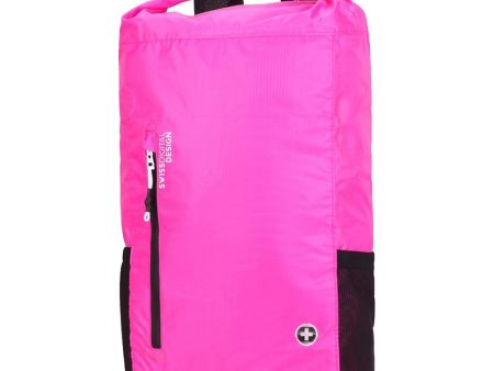 Swissdigital SD1594-46 Goose Lightweight Water Resistant Foldable Backpack, Pink Fashion